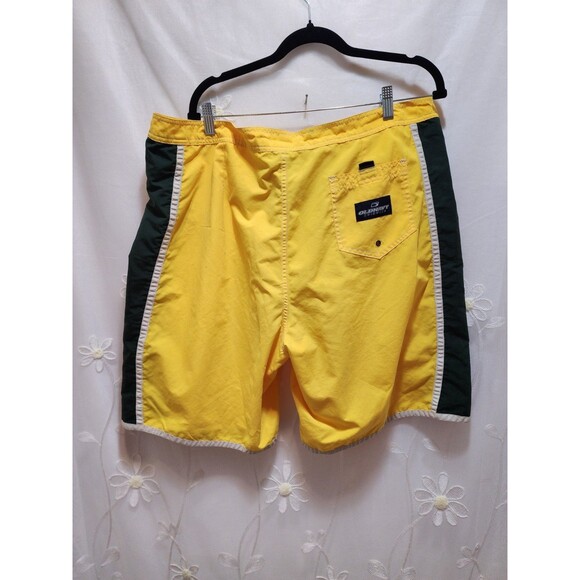 Old Navy Mens XXL Yellow & Green Swim Trunks Summer Boardshorts Vacation Resort - Picture 10 of 15